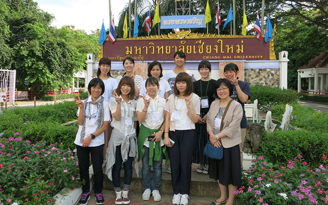 Students studying